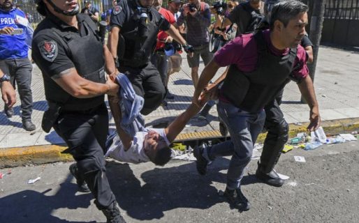 Los incidentes afuera del Congreso: Otra vez la cacería