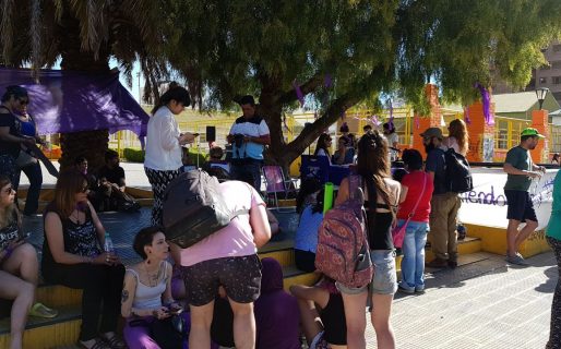 Concentración y reclamo en apoyo a Micaela Barattini