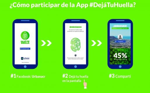 Urbana lanza la app “Dejá tu huella”