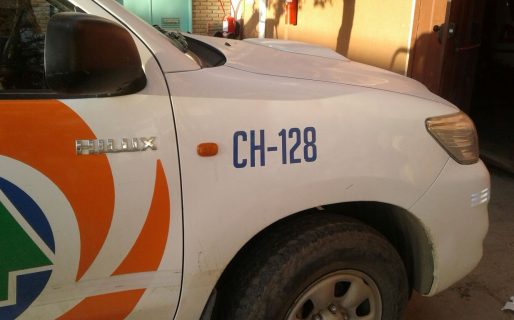 Atacaron camioneta del Servicio de Saneamiento de la SCPL