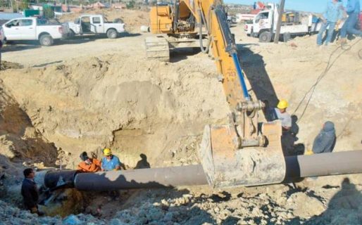 La SCPL finalizó reparación de un caño roto exprofeso en zona norte
