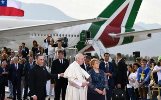 El Papa Francisco llegó a Chile
