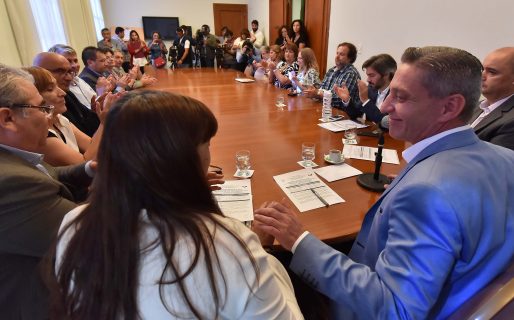 Arcioni confirmó reparación integral de una escuela afectada por el temporal