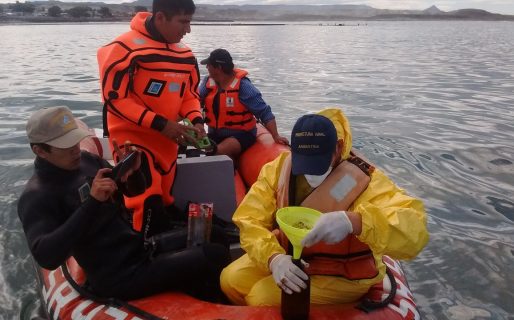El Municipio intervino en un derrame de petróleo en Caleta Córdova