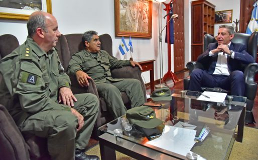 Arcioni recibió al Jefe de la Región V de Gendarmería Nacional