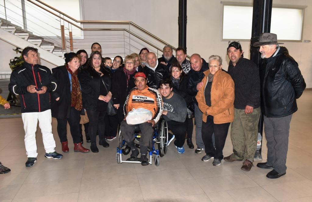 Recorrió 1300 km en handbike para llegar a Comodoro
