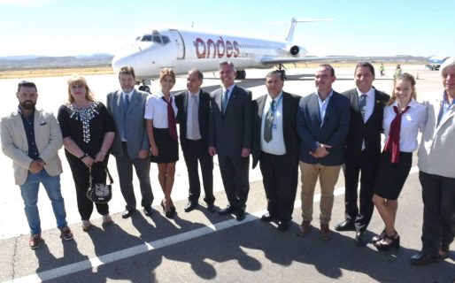 Andes Líneas Aéreas desembarcó en Comodoro