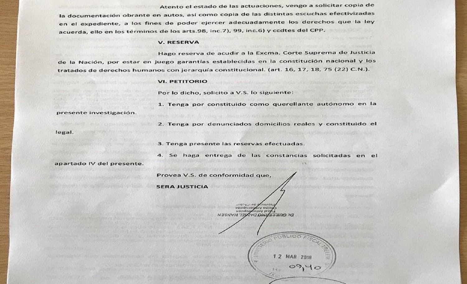 La Oficina Anticorrupción quiere constituirse como querellante