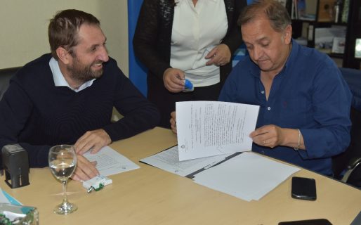 Temporal: Linares firmó convenio con Nación para obras de asfalto