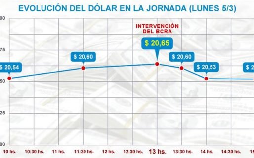 El Central vendió u$s 30 millones para ponerle un techo a la disparada del dólar