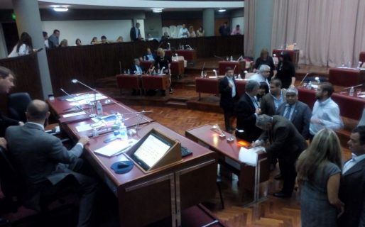 Una medida de fuerza de APEL obligó a interrumpir la sesión
