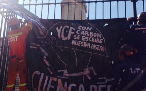 Los mineros de Río Turbio se movilizan en Buenos Aires
