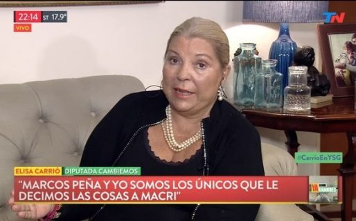 Elisa Carrió redobló sus críticas a Durán Barba: «Mátenlo, tienen mi aval»