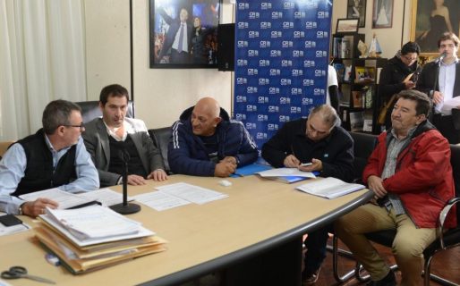 Boyero puso en valor la futura construcción de muros de contención