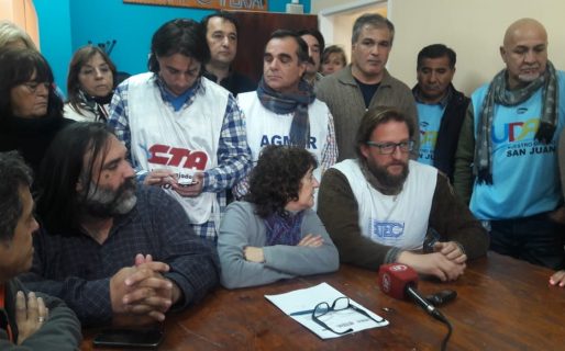 La conducción de Ctera y SUTEBA llegó a Chubut en apoyo al paro de estatales