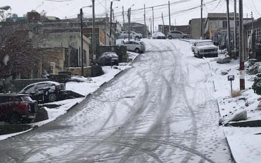 Nieve en la ciudad: Piden circular con extrema precaución