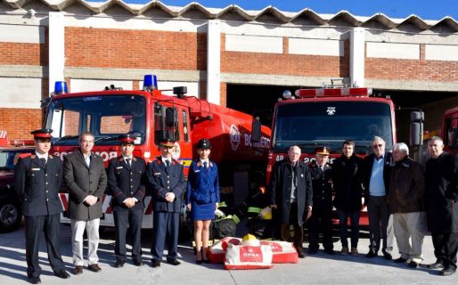 PAE entregó equipamiento para los Bomberos Voluntarios del Cuartel Central