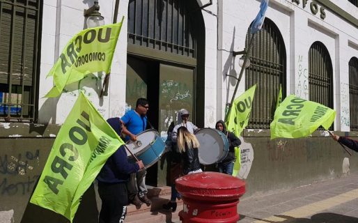 UOCRA protestó contra irregularidades en un contratista del Correo Argentino