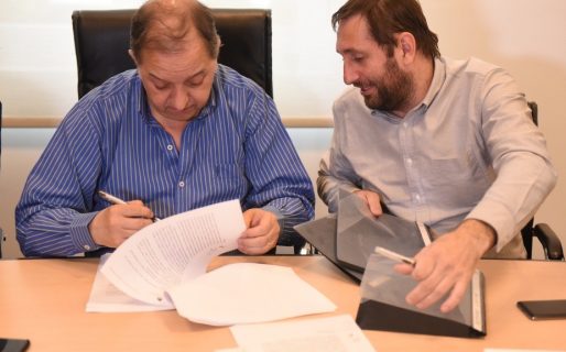 Firman nuevo convenio para continuar con la reconstrucción  de la trama vial en Comodoro