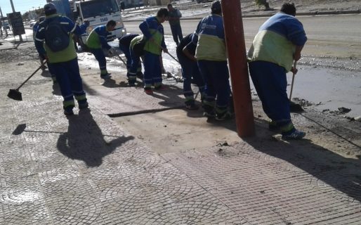 Urbana realizó operativos de limpieza luego del temporal