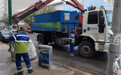 Operativo de limpieza en el centro por el superclásico