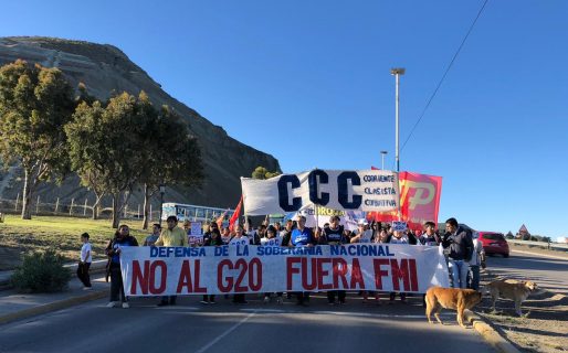 Manifestación en las calles céntricas contra el G20