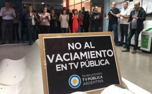 Los trabajadores de la TV Pública denunciaron su vaciamiento