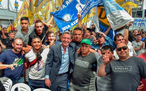 Arcioni recibió el apoyo de los Gremios petroleros