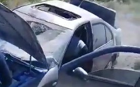 Dos heridos en un vuelco en ruta 3 y 26