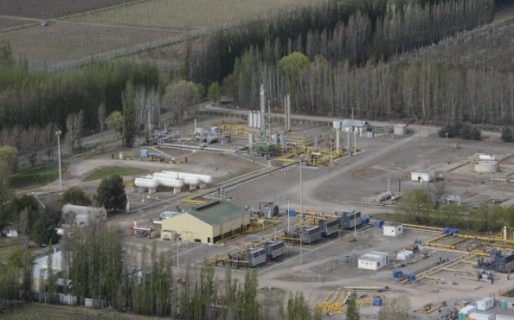 Fuga de gas en un yacimiento de YPF en Rio Negro
