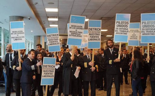 Pilotos: «Si el gobierno no cumple vamos a retomar las medidas de fuerza»