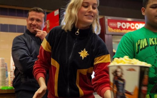 La actriz Brie Larson sorprendió a los fans en uno de los cines que proyectaba «Capitana Marvel»