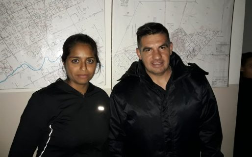 Policía del Chubut colabora ante la contingencia climática en toda la provincia