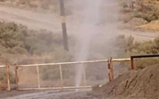 Se rompió un caño en el Acueducto Manantiales Behr