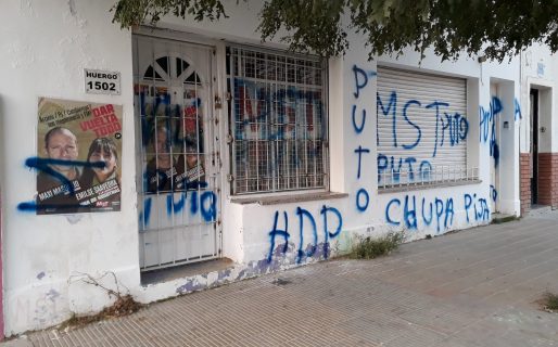 Desde el MST denuncian amenazas tras pintadas en su local