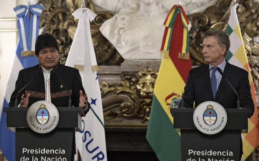 Evo y Macri se reunieron en la Rosada