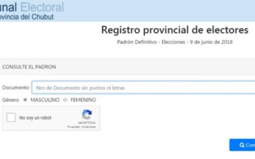¿Dónde voto? Mirá el padrón electoral de Chubut