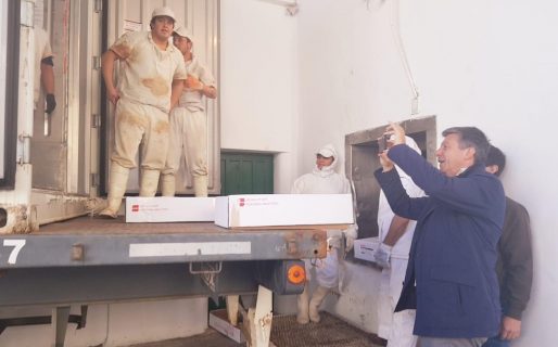 Con la agenda en la producción, Menna estuvo con representantes frigoríficos y petroleros