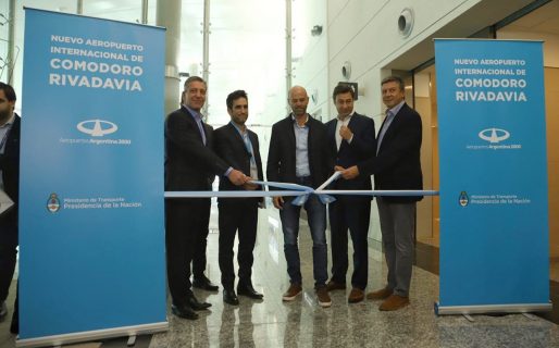 Arcioni y Dietrich inauguraron la nueva etapa del aeropuerto de Comodoro Rivadavia