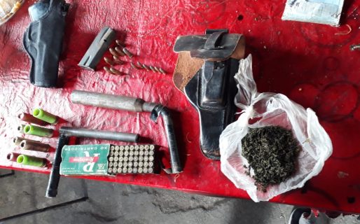 La Policía del Chubut incautó armas y drogas en Km 8