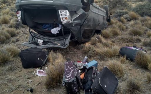 Un comodorense perdió la vida al volcar a 100 Km. al norte de la ciudad