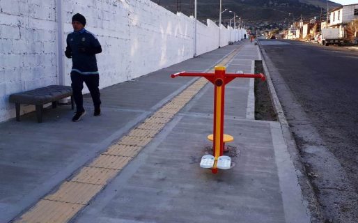 La obra del paseo aeróbico de barrio José Fuchs está próxima a su finalización