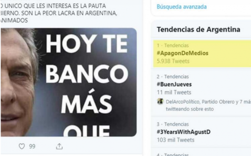 Insólito: Un «apagón de medios»… pedido por macristas