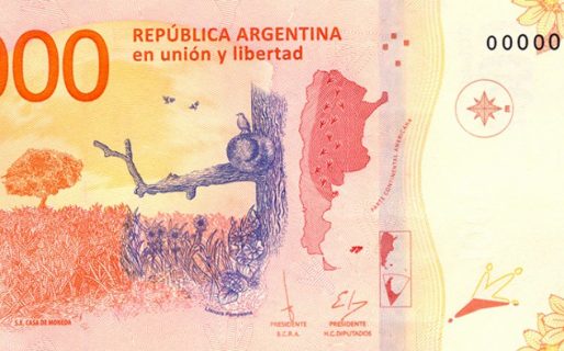 El billete de 1000 pesos ya perdió más del 70% de su valor en dólares