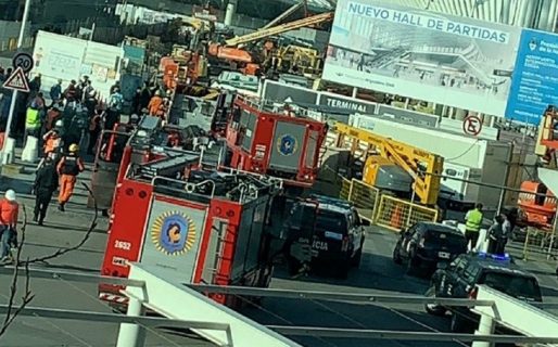 Derrumbe en ampliación del aeropuerto de Ezeiza: Al menos un muerto y 13 heridos