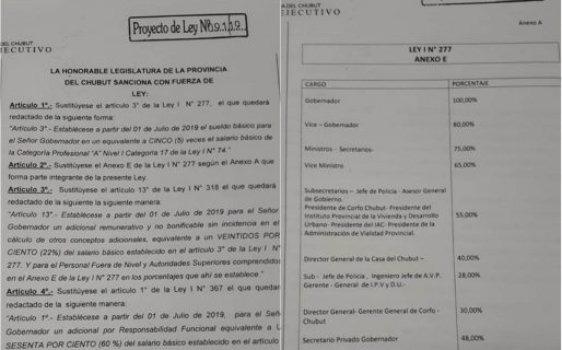 Ingresó a Legislatura un proyecto para aumentar los salarios de la planta política