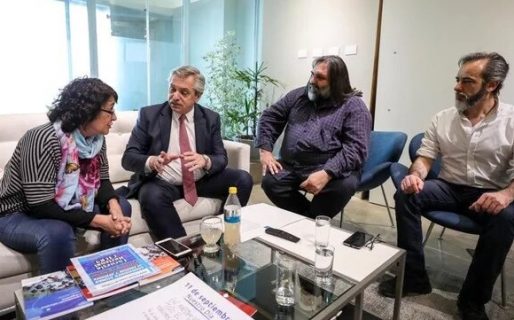 Baradel se reunió con Alberto Fernández y le presentó su proyecto educativo
