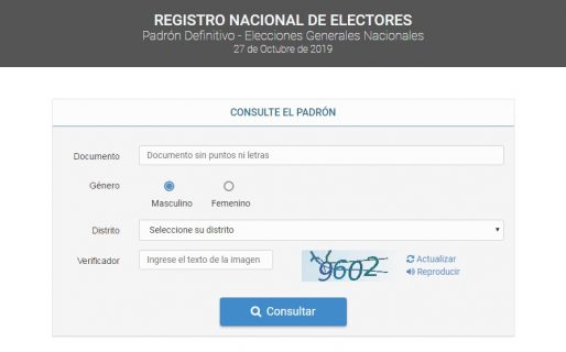 Quedó habilitado el padrón definitivo online: averiguá dónde te toca votar