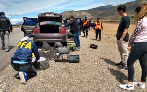 Uno de los narcotraficantes detenidos en ruta 40 tiene domicilio en Rada Tilly