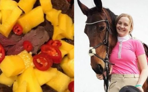 Una joven cocinó a su caballo muerto y lo subió a Facebook